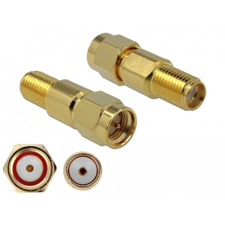 Delock adaptador sma macho a sma hembra 3 ghz