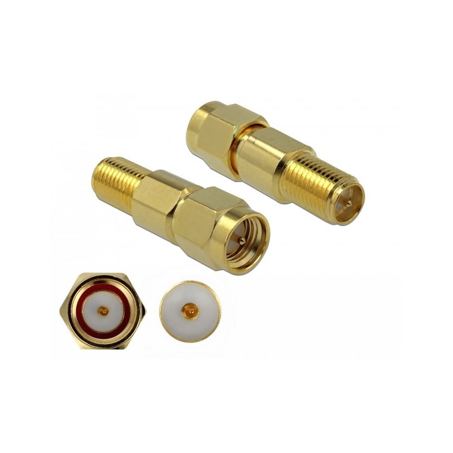 Delock adaptador sma macho a rp-sma hembra 3 ghz