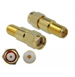 Delock adaptador rp-sma macho a rp-sma hembra 3 ghz