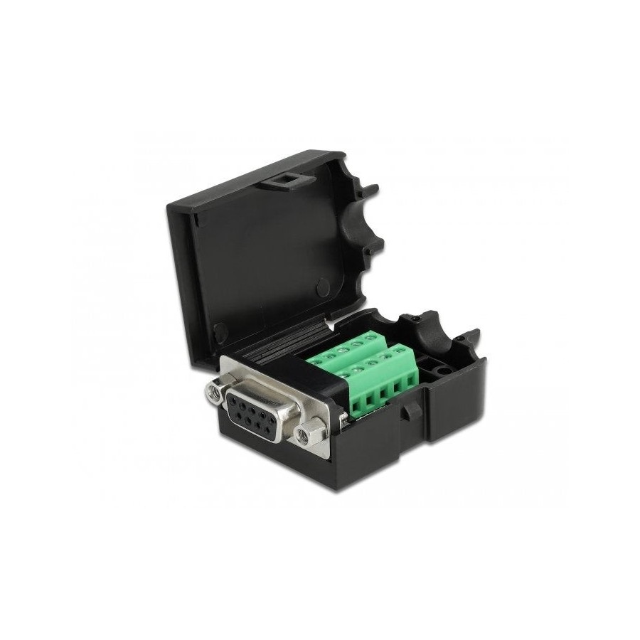 Delock 66265 adaptador sub-d 9 pin hembra a terminalblock 10 pin