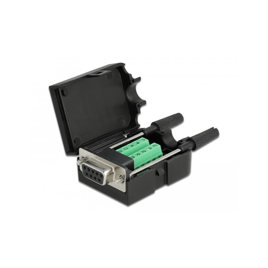 Delock 66257 adaptador sub-d 9 pin hembra a terminalblock 10 pin