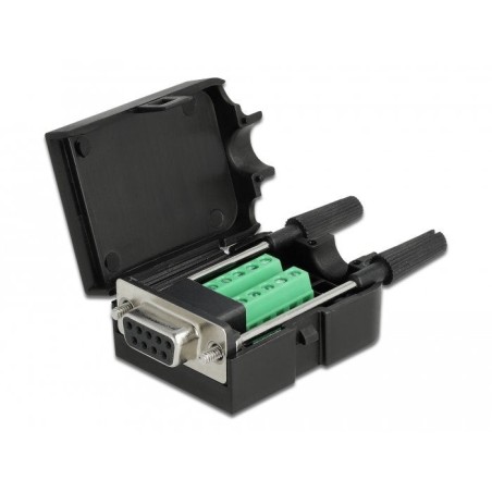 Delock 66257 adaptador sub-d 9 pin hembra a terminalblock 10 pin