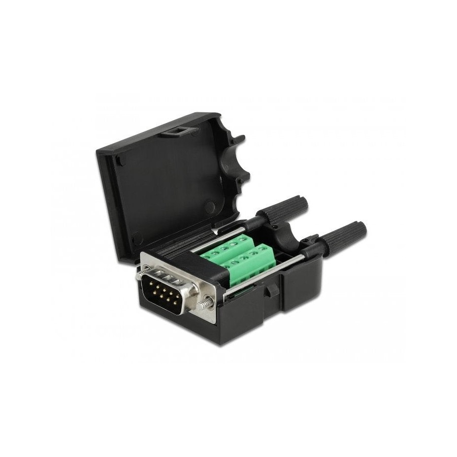 Delock adaptador sub-d 9 pin macho a terminalblock 10 pin