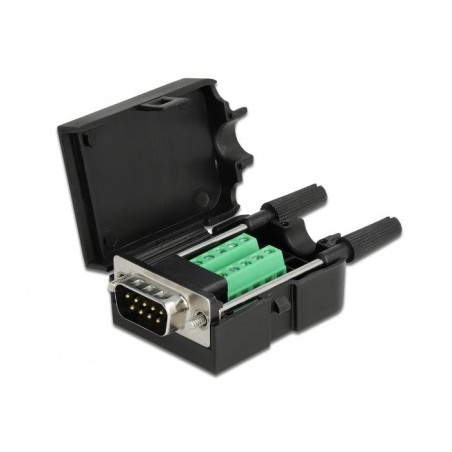 Delock adaptador sub-d 9 pin macho a terminalblock 10 pin