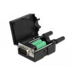 Delock adaptador sub-d 9 pin macho a terminalblock 10 pin