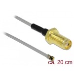 Delock cable de antena sma hembra para instalación a mhf® 4l macho 1.37 20 cm