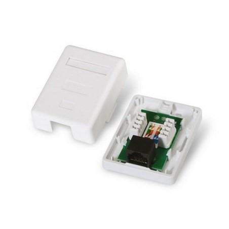 Nanocable roseta de superficie rj45 cat.6 utp 1 toma