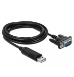 Delock adaptador de usb 2.0 a serial rs-485 con protección esd de 15 kv y una compacta carcasa de conector serial
