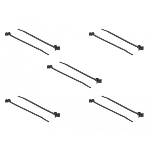 Delock bridas con anclaje de expansión l 140 x w 4 mm negro 10 piezas