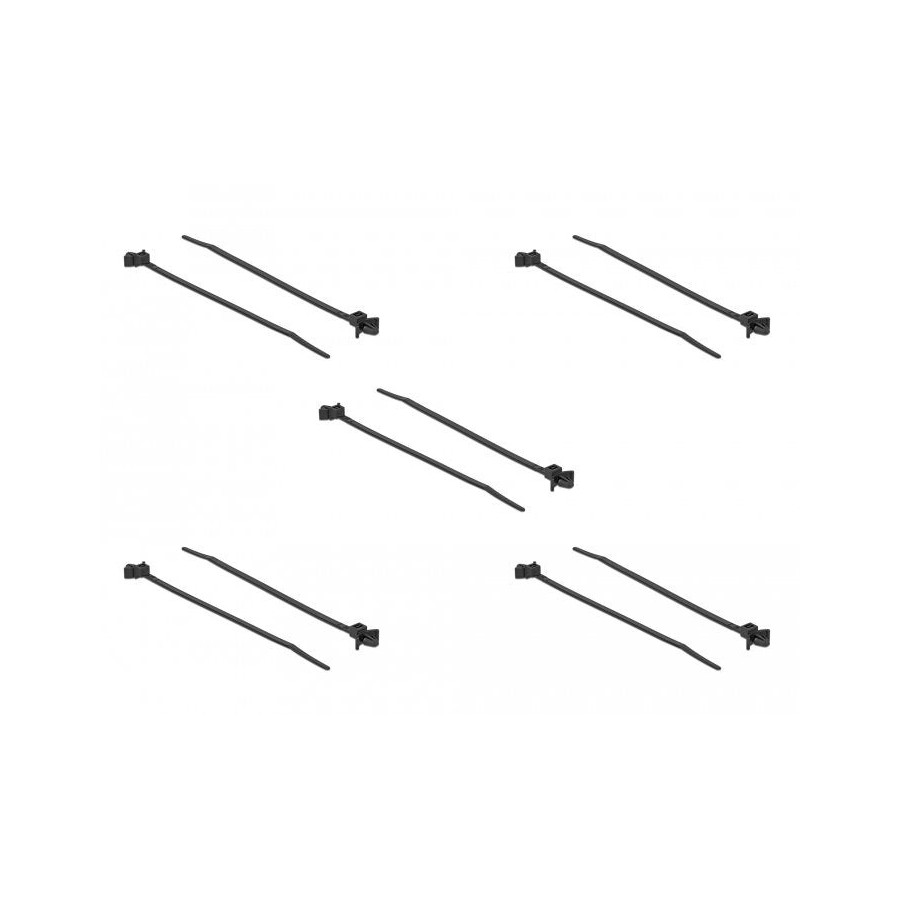 Delock bridas con anclaje de expansión l 140 x w 4 mm negro 10 piezas