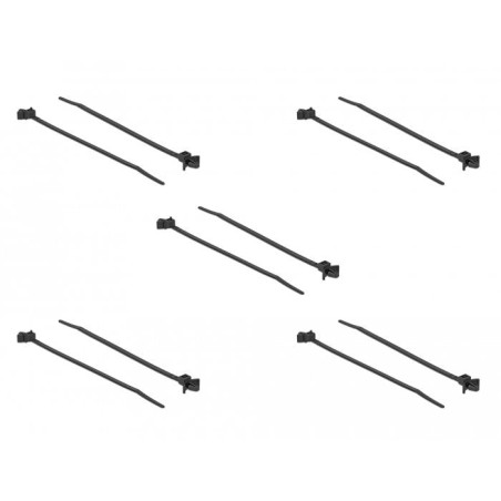 Delock bridas con anclaje de expansión l 140 x w 4 mm negro 10 piezas