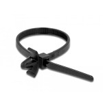 Delock bridas con anclaje de expansión l 140 x w 4 mm negro 10 piezas