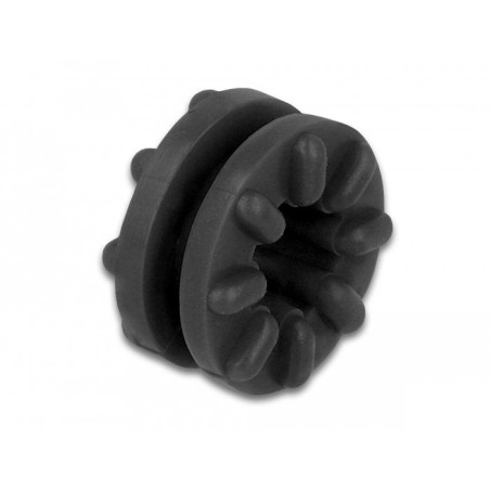 Delock ojal antivibración negro 10 piezas