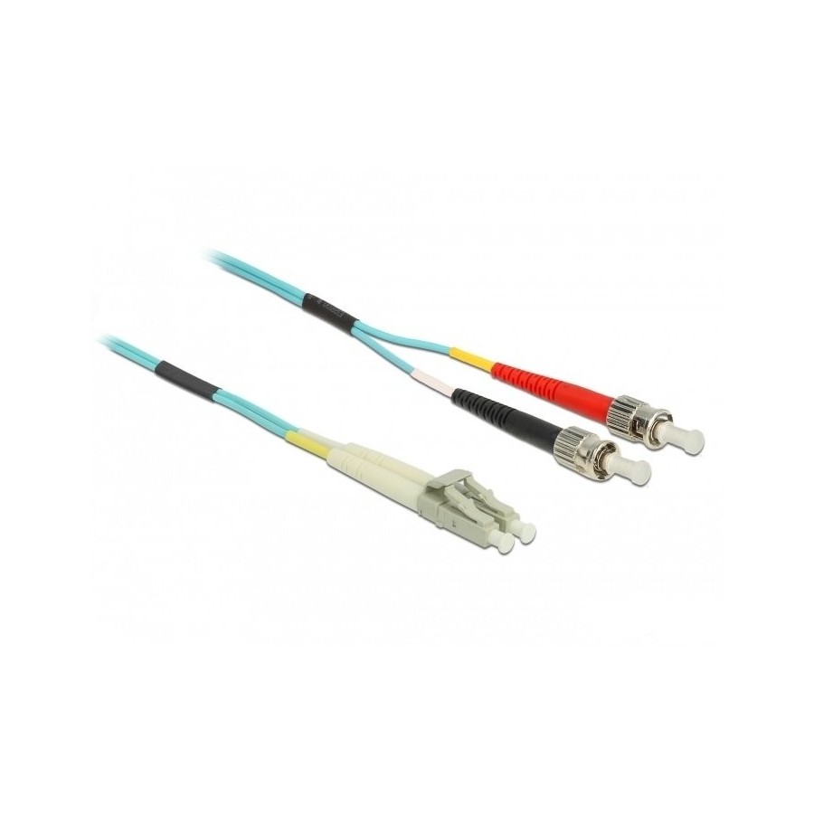 Delock cable de fibra óptica lc  st multimodo om3 2 m