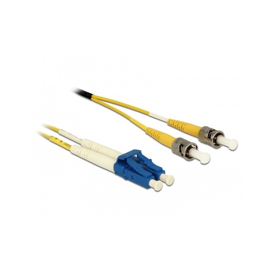 Delock cabe de fibra óptica lc  st monomodo os2 2 m