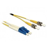 Delock cabe de fibra óptica lc  st monomodo os2 2 m