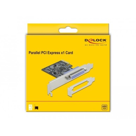 Tarjeta delock pci express a 1 x ieee1284 paralelo