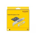 Tarjeta delock pci express a 1 x ieee1284 paralelo