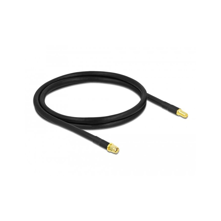 Delock cable de antena rp-sma macho a rp-sma hembra lmr/cfd300 1 m low loss