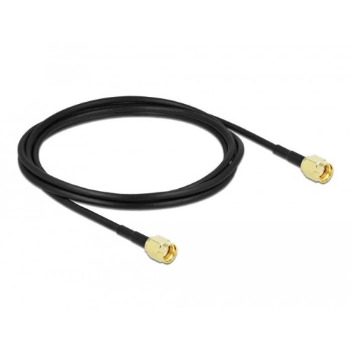 Delock cable de antena rp-sma macho a rp-sma macho lmr/cfd100 2 m low loss