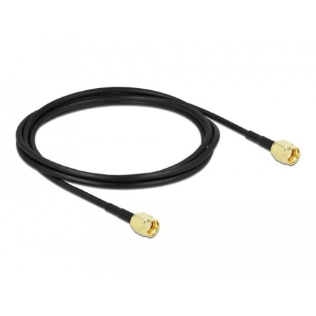 Delock cable de antena rp-sma macho a rp-sma macho lmr/cfd100 2 m low loss