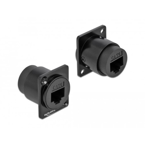 Delock módulo type-d rj45 cat.6 hembra a hembra