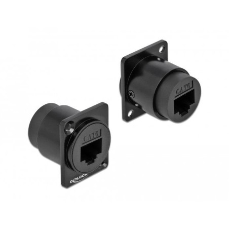 Delock módulo type-d rj45 cat.6 hembra a hembra