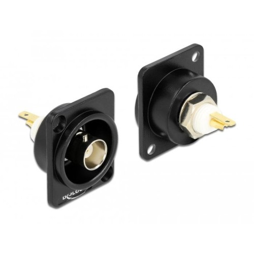 Conector bnc del módulo tipo d de delock para soldar la conexión