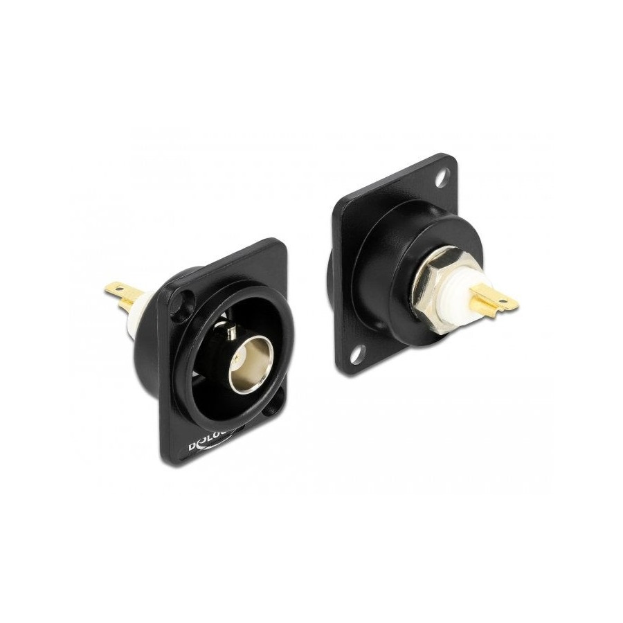 Conector bnc del módulo tipo d de delock para soldar la conexión