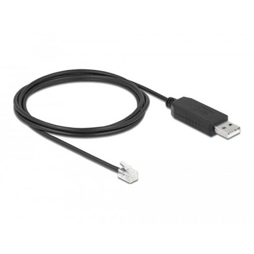 Delock cable usb typ-a a seriell rs-232 rj9/rj10 2 m