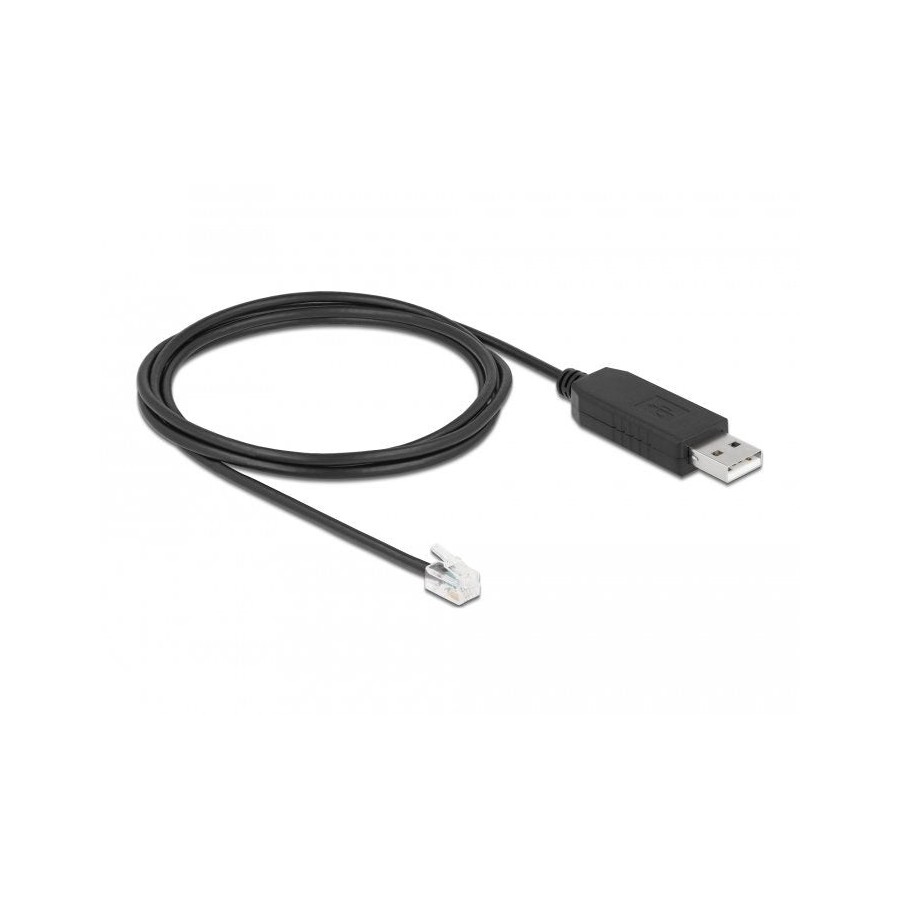 Delock cable usb typ-a a seriell rs-232 rj9/rj10 2 m