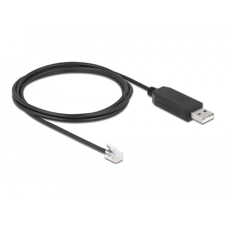 Delock cable usb typ-a a seriell rs-232 rj9/rj10 2 m