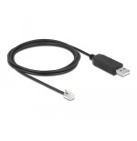 Delock cable usb typ-a a seriell rs-232 rj9/rj10 2 m