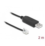 Delock cable usb typ-a a seriell rs-232 rj9/rj10 2 m
