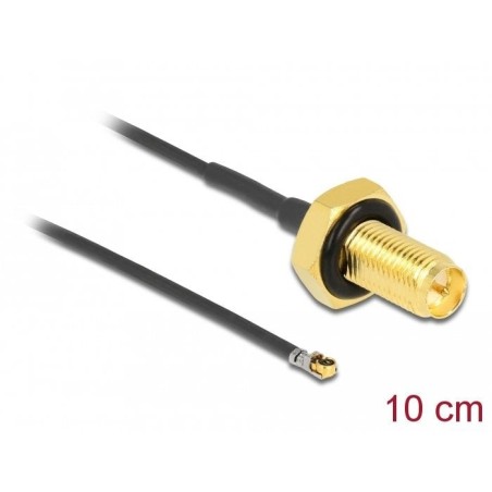 Delock cable de antena rp-sma hembra am einbau a mhf® 4l lk macho 1.37 10 cm