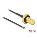 Delock cable de antena rp-sma hembra am einbau a mhf® 4l lk macho 1.37 10 cm