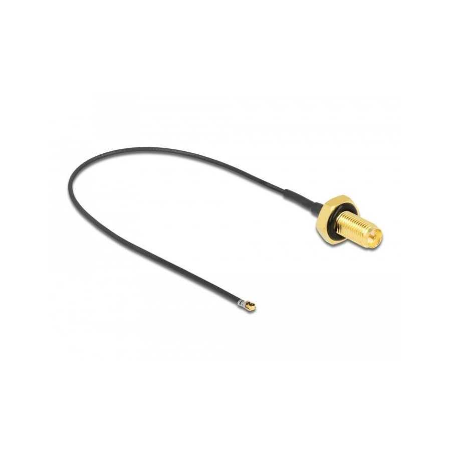 Delock cable de antena rp-sma hembra am einbau a mhf 4l lk macho 1.37 20 cm