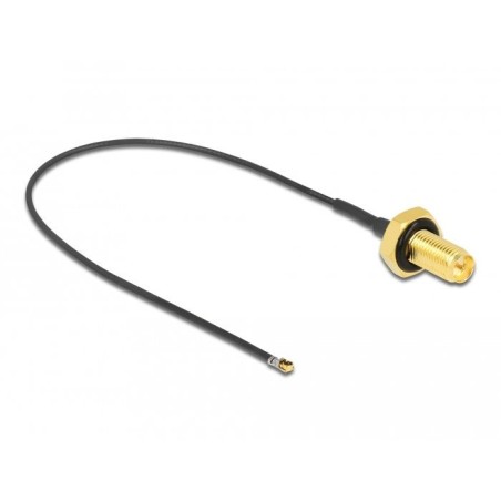 Delock cable de antena rp-sma hembra am einbau a mhf 4l lk macho 1.37 20 cm