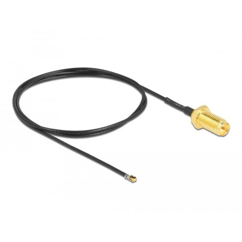 Delock cable de antena rp-sma hembra am einbau a mhf® 4l lk macho 1.37 50 cm