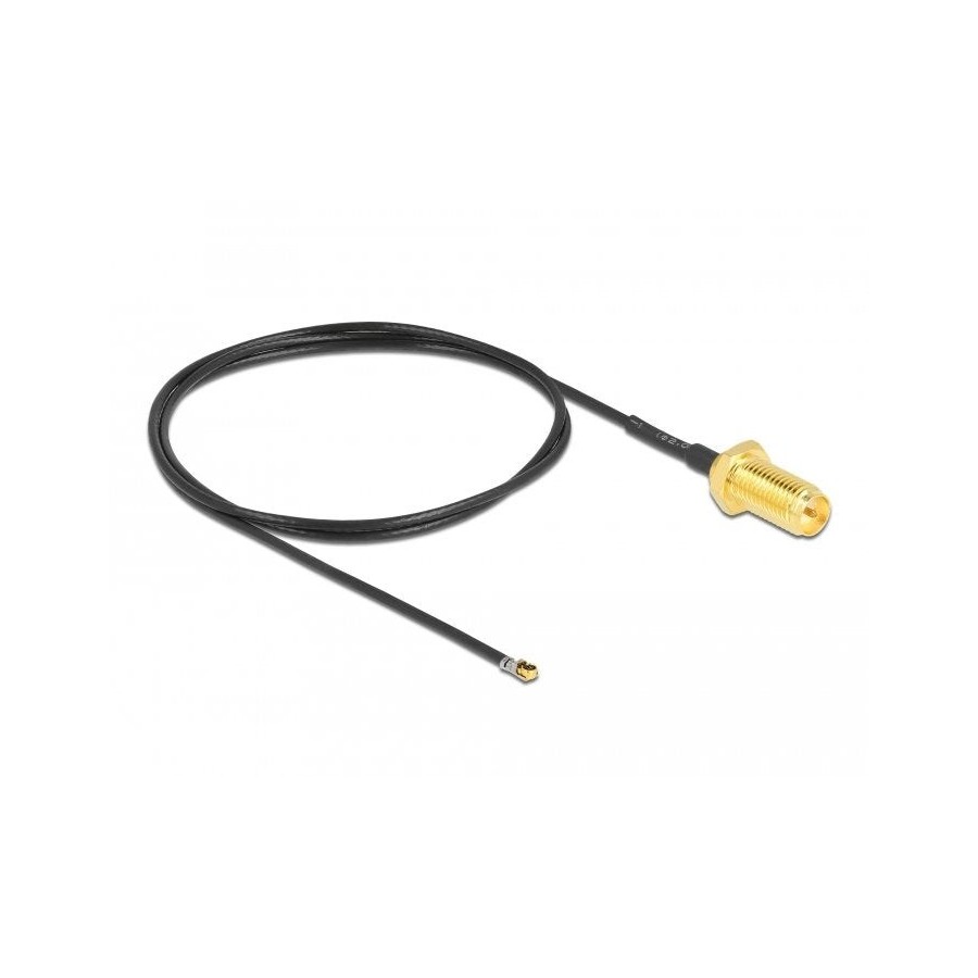 Delock cable de antena rp-sma hembra am einbau a mhf® 4l lk macho 1.37 50 cm