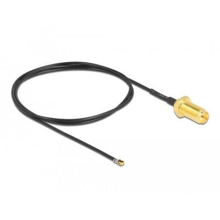 Delock cable de antena rp-sma hembra am einbau a mhf® 4l lk macho 1.37 50 cm