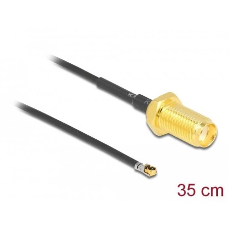 Delock cable de antena sma hembra am einbau a mhf® 4l lk macho 1.37 35 cm