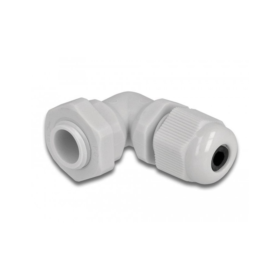 Delock prensaestopas en ángulo de 90 ° pg7 gris