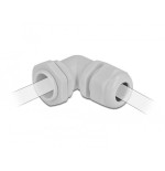 Delock prensaestopas en ángulo de 90 ° pg29 gris