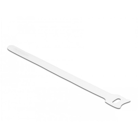 Delock klett-cablebinder l 200 x b 12 mm blanco 10 piezas