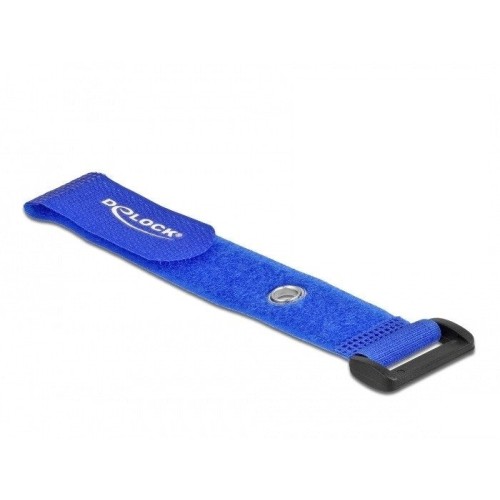 Delock brida de cable con lazo y ojal de sujeción la 190 x an 25 mm azul 5 piezas