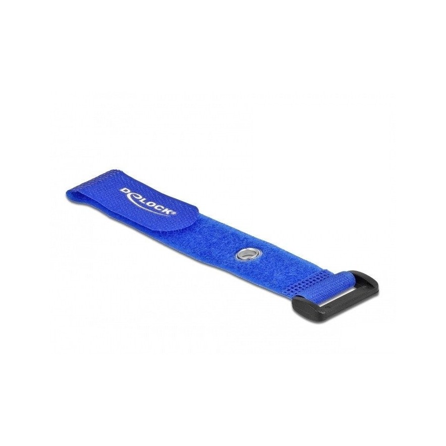 Delock brida de cable con lazo y ojal de sujeción la 190 x an 25 mm azul 5 piezas