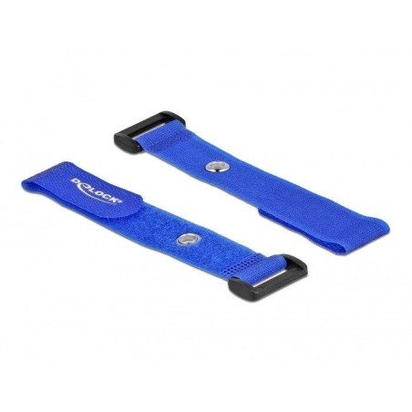 Delock brida de cable con lazo y ojal de sujeción la 190 x an 25 mm azul 5 piezas