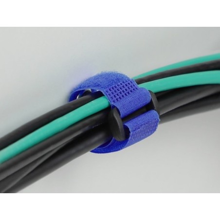 Delock brida de cable con lazo y ojal de sujeción la 190 x an 25 mm azul 5 piezas