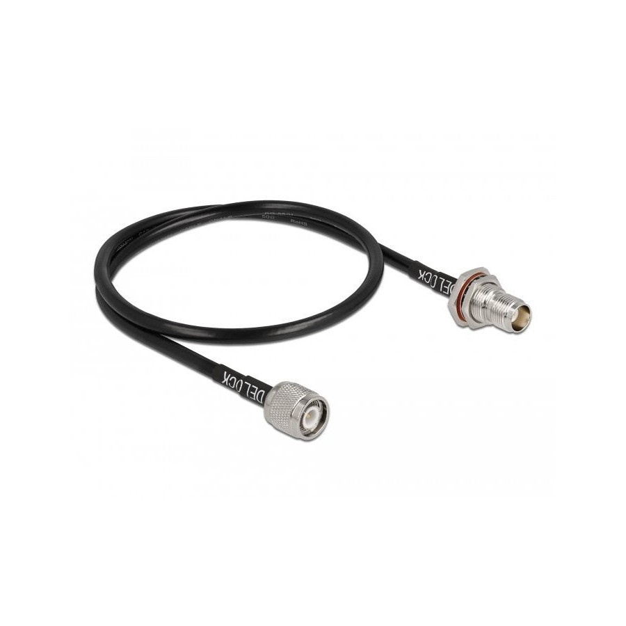 Delock cable de antena tnc macho a tnc hembra rg-58 60 cm